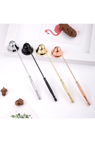 Dianziye Altın Çanaklı Paslanmaz Çelik Mum Söndürücü - Ev Kullanıma Uygun, Kolay Kullanımlı, Dayanıklı Alet