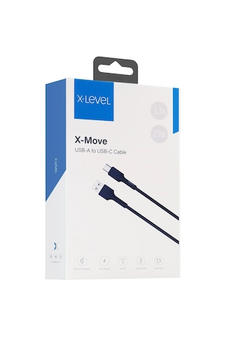 Xcc9002 27w 3.3a Hızlı Usb-a To Usb-c / Type-c 1.2 Metre Soft Data Şarj Veri Kablosu