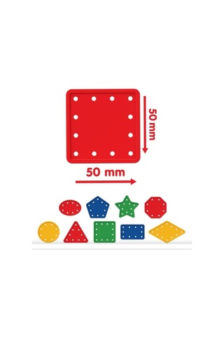 +3 Yaş Şekillerle Aktivite İp Dizme Oyunu (dede Oyuncak)