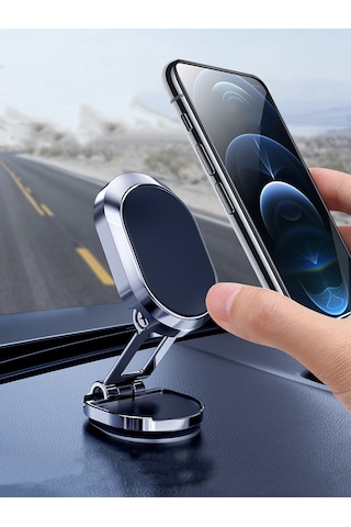 Katlanabilir Manyetik Mini Araç İçi Ve Masaüstü Telefon Tutucu