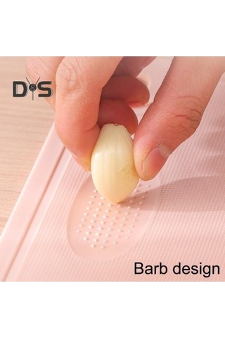 Novahub Pembe Kaymaz Kesme Tahtası L, Çift Taraflı, Taşınabilir Mutfak Doğrama Bloğu/ Pembe