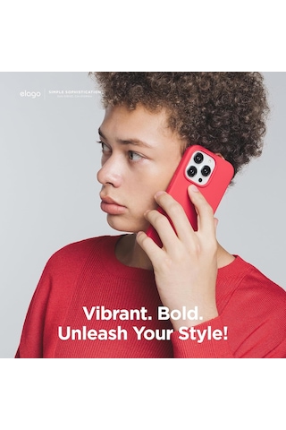 Apple Uyumlu iPhone 15 İle Telefon Kılıfı Kadife Iç Yüzey Soft Tasarım Lansman Kılıf Açık Pembe
