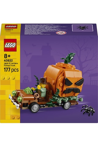 LEGO® Bal Kabağı Kamyoneti 40822 – 8 Yaş ve Üzeri Çocuklar için Cadılar Bayramı Temalı El Sanatları Oyuncak Yapım Seti (194 Parça)