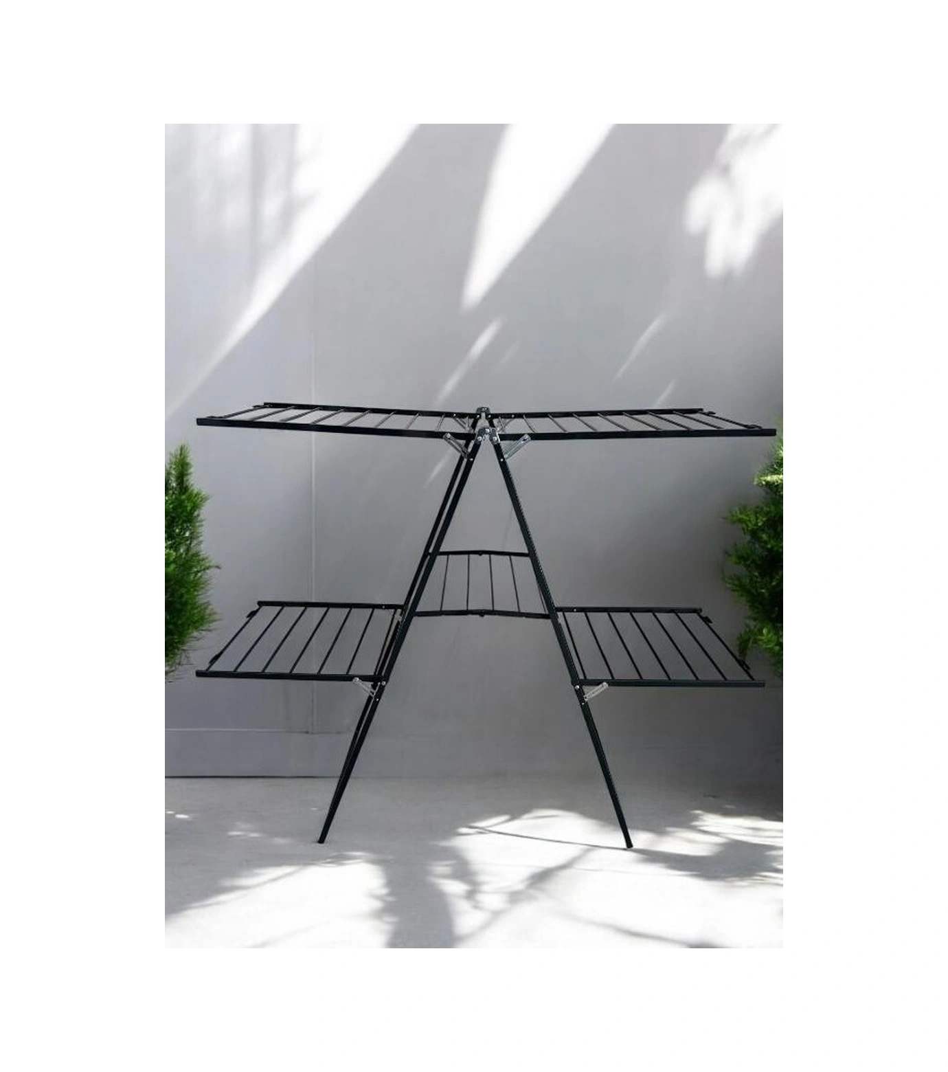 Akıllıelma - Perilla 57061 Exclusive İki Katlı Çamaşır Kurutmalık siyah