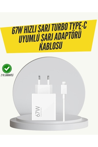 67w Turbo Hızlı Şarj Adaptörü Ve Type-c Kablo Güvenli Şarj Teknolojisi 71574016