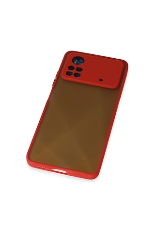 Cosmotex Newface Xiaomi Poco X4 Pro 5g Kılıf Montreal Silikon Kapak - Kırmızı