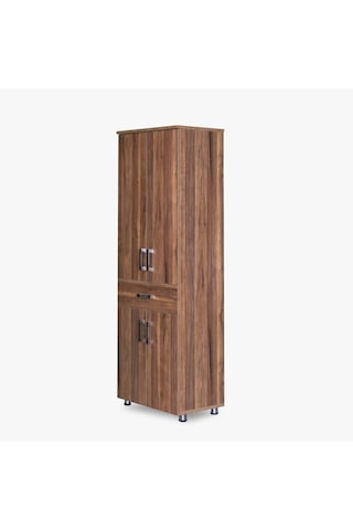 Çok Amaçlı Dolap Ceviz 180 Cm Hard Parlak Suntalem El Yapım
