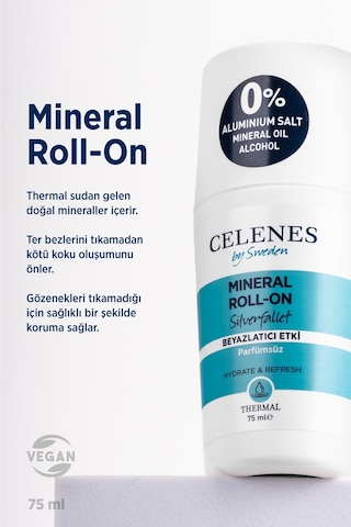 Celenes By Sweden Thermal Beyazlatıcı Roll-On Deodorant 75 ML