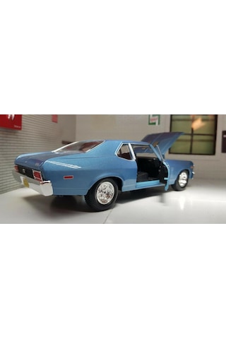 Maisto 1970 Chevrolet Nova Ss Mavi 1 24 Model Araba