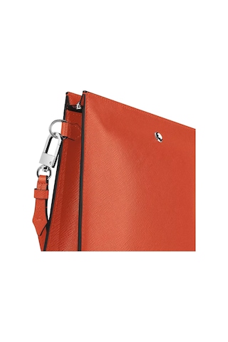 Montblanc Sartorial Deri El Çantası 221568 Kırmızı