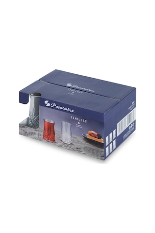 Paşabahçe Timeless Heybeli 6Lı Çay Bardağı 160Cc Şeffaf