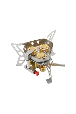 3 Çekirdekli Kamp Sobası 6800w Yüksek Güçlü Gaz Brülörü,y26849 Gümüş