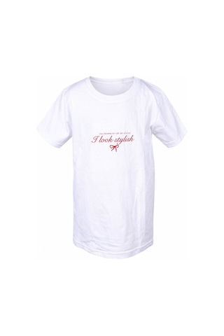 Trender I Look Stylish Beyaz Kız Çocuk T-shirt 26ydt1000055