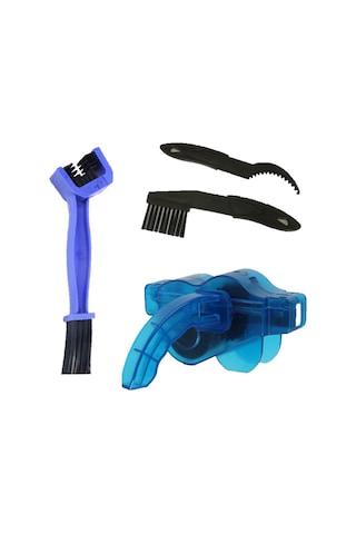 Dofolink Mountain Bisiklet Zincir Temizleyici Seti - Abs Malzeme, Taşınabilir, Mavi Büyük Ve Küçük Fırça İle Yol Bisikletleri İçin Temizlik Aracı