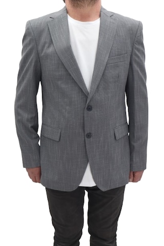 Twenhil Dmctekstil Erkek Ckt-202 Desenli Klasik Kesim Normal Kalıp Çift Düğme Blazer Ceket Gri