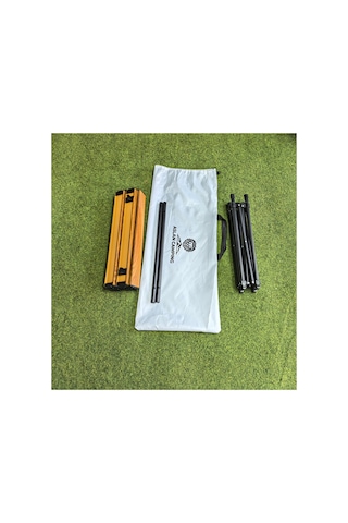 Katlanır Masa Kamp Katlanabilir Piknik Masası 60 60 45 Cm Kahverengi