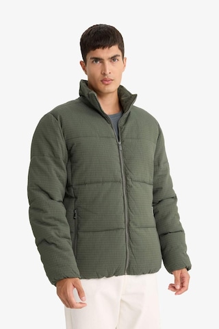 Defacto Regular Fit Dik Yaka Astarlı Fermuarlı Cepli Kışlık Mont F0418ax25wnkh430 Haki-kh430