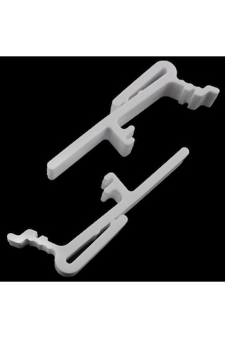 Hfambition Dikey Panjur Klipleri - 8'li Beyaz Plastik Perde Askısı Seti