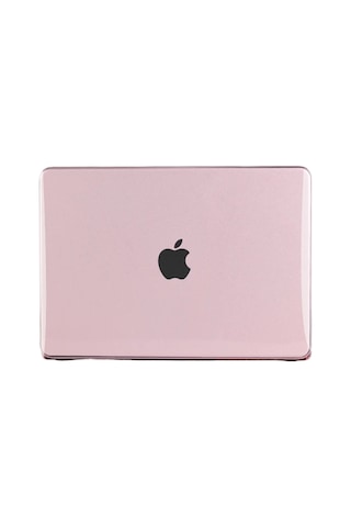 Ers Macbook Neo Şeffaf Macbook Kapak - Pembe
