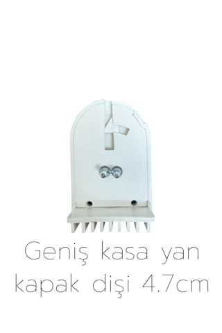Zebra & Stor Perde Yan Kapak Dişi 4.7cm Geniş Beyaz