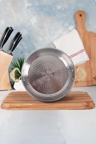 Bakır Görünümlü Çelik Sahan Seti Omlet Yumurta Tavası 3 Lü 19/21/23 Cm