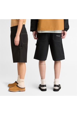 Timberland Washed Duck Canvas Carpenter Erkek Siyah Şort Tb0a5mb80011