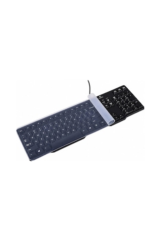 Şeffaf Silikon Klavye Koruyucu Masaüstü Klavye Koruma Kılıfı 45x14 Cm