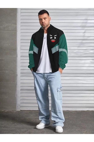 Tarzyeri Unisex Uzun Kollu Paraşüt Kumaş Rüzgarlik - Siyah 001 Tarzyeri Unisex Uzun Kollu Paraşüt Kumaş Rüzgarlik - Siyah 001