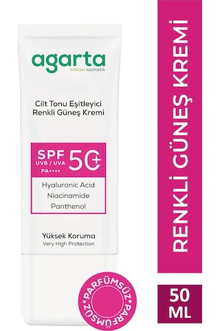 Agarta Cilt Tonu Eşitleyici Renkli Kapatıcı Etkili Güneş Krem50ml 91466120