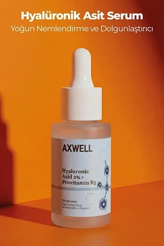 Axwell Premium Tüm Cilt Tipleri Için Yoğun Nemlendirme Bakım Serumu Hyaluronic Acid %2 B5 30 ML
