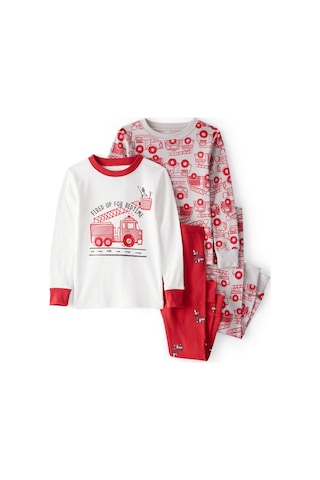 Erkek Bebek Kırmızı Pijama Set Kırmızı