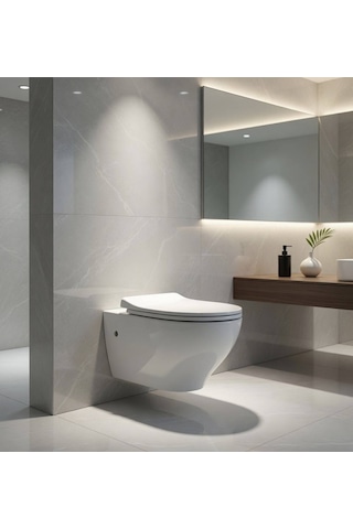 Ideal Standard - Stream Plus Rimless Asma Klozet + Yavaş Kapanan Kapak Outlet - Z273901tk- Diğer