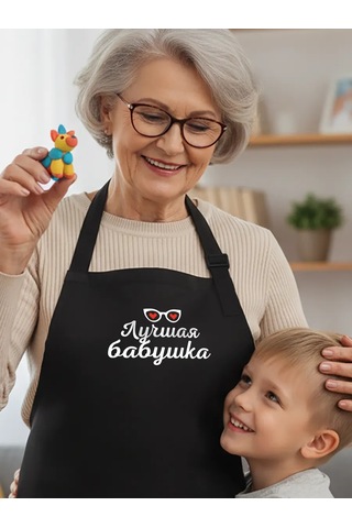 Vau Fartuk Büyükanne İçin Mutfak Önlüğü  266758510 Siyah