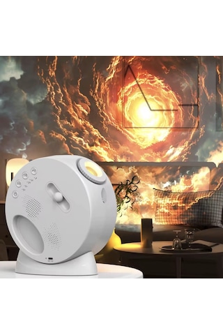 Galaxy Uyumlu Planetarium 13in1 Hd Yıldız Projektör, Bluetooth Hoparlörlü Nebula Led Gece Lambası