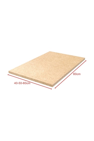 5 Adet Ham Mdf Ahşap Raf - Depo Rafı Hafif Rack Ahşap Rafı Meşe