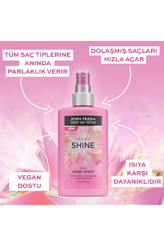 John Frieda Vibrant Shine 3'ü 1 Arada Saç Spreyi