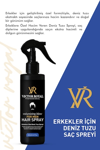 Victor Royal Erkeklere Özel Deniz Tuzu Spreyi 250 Ml