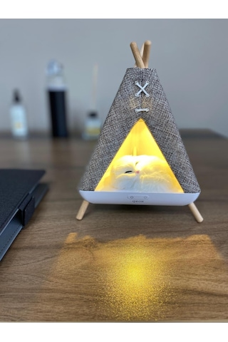 Tent Shape Kedili Masa Lambası, Gece Lambası, Abajur
