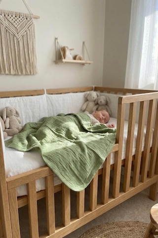 Müslin Blanket Battaniye Yeşil