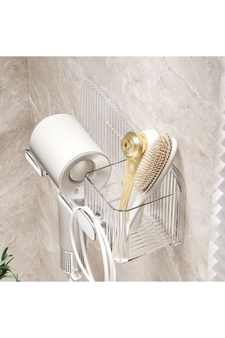 Wondernest Tutacağı, Lichen Kurutma Saç No-punch Makinesi - Duvara Monte Banyo Siyah