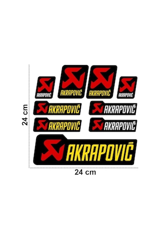 Akrapovic Sticker Set Sticker Seti