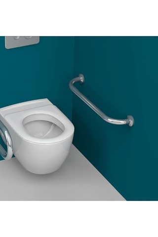 Düz Tutunma Barı 30 Cm Gri - Gümüş