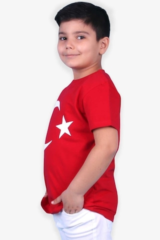 Alkano Kırmızı Ay Yıldızlı Çocuk KIrmızı