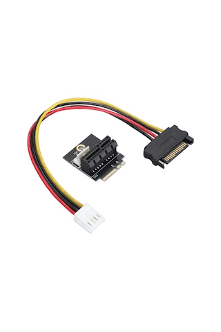 Yuntech01 M.2 Ngff Anahtar A/a+e/e'den Pcı-e 1x'e Dönüştürücü Adaptörü - 5v/12v Güç Kaynağı, Pcıe Kart Desteği, Çoklu İşletim Sistemi Desteği