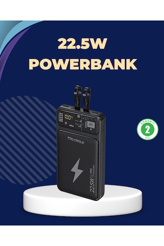 Taşınabilir Powerbank 22.5w Hızlı Şarj Destekli 20.000 Mah
