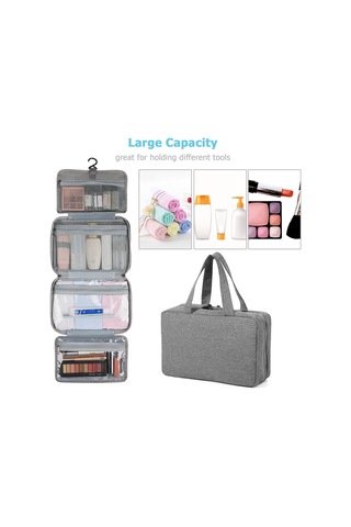 Moveevo Taşınabilir Seyahat Makyaj Çantası Su Geçirmez Saklama Çantası Kozmetik Çantası Makyaj Aletleri Düzenleyici