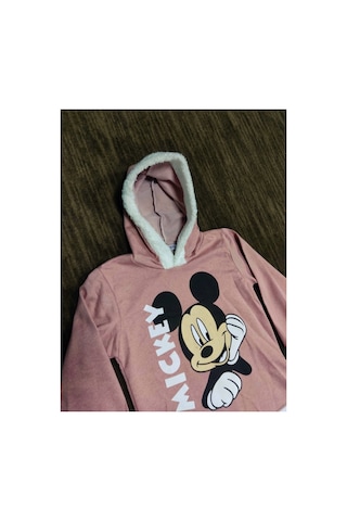 Çello Mello Gez Boy Kız Kapşonlu Sweatshirt Gül Kurusu Gül Kurusu