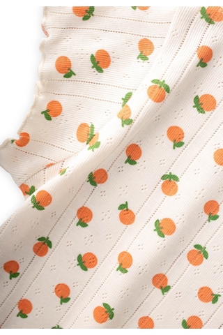 Cigit Desenli Pijama Takımı 1-8 Yaş Portakal Desen Turuncu