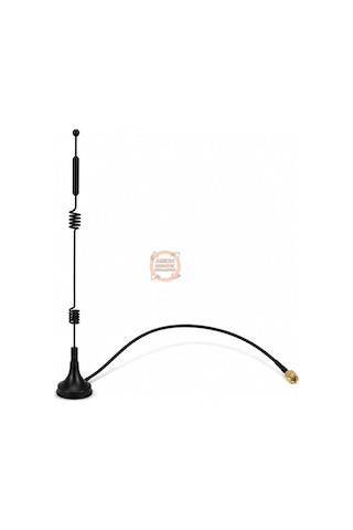 2.4g/5.8g 12dbi Wifi Anten Sma Erkek Manyetik 26cm Kablolu