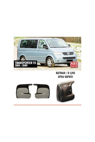 Vw Transporter T5 Yarasa Batman Ayna Kapağı Parlak Siyah 2004-09